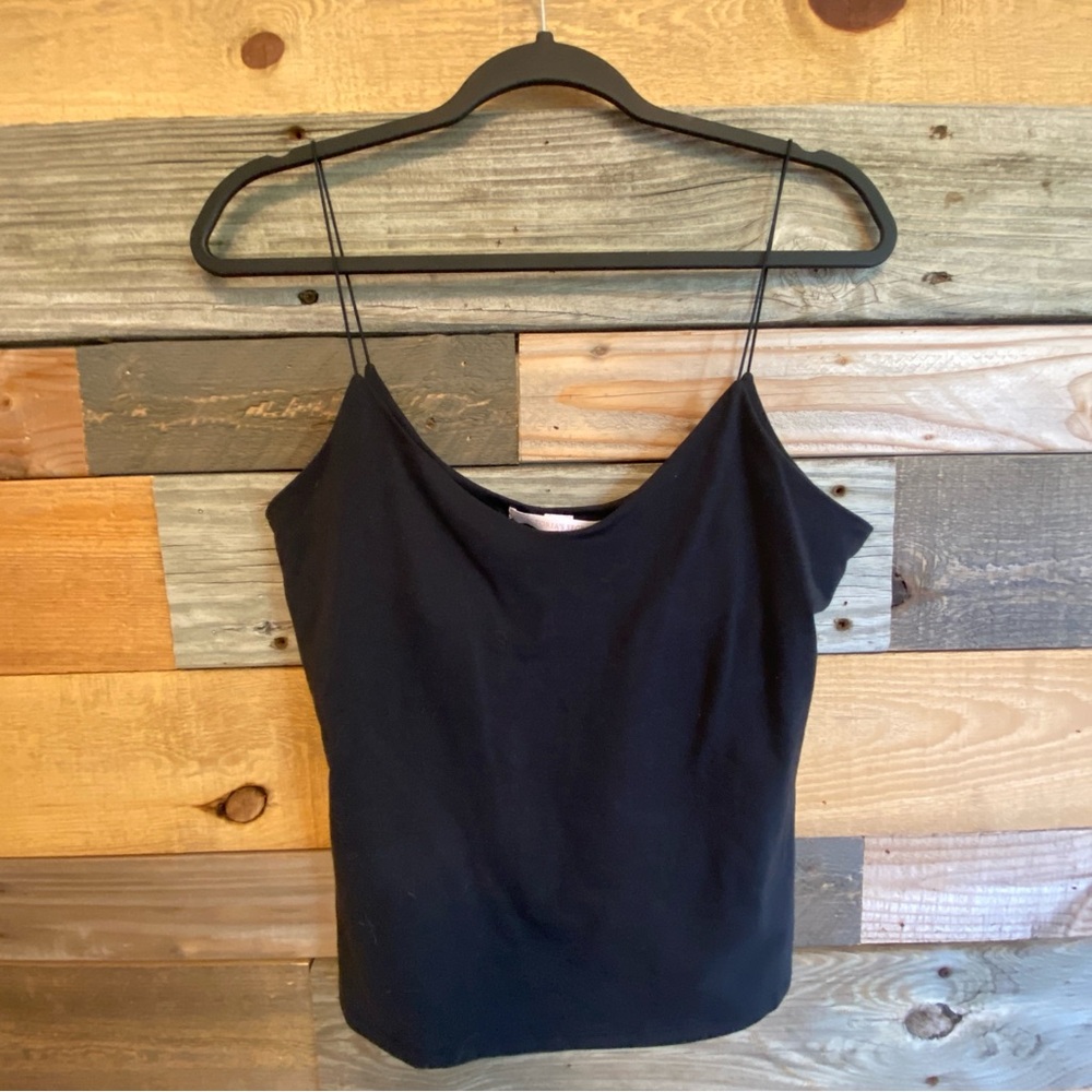 Vintage Victoria's Secret Black Camisole Top with built in bra